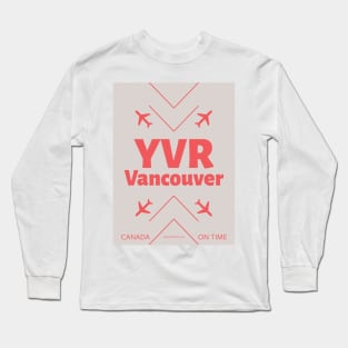 YVR aviation code 10042021 Long Sleeve T-Shirt